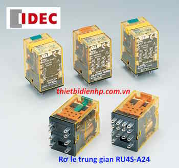 Rơ le trung gian RU4S-A24 24VAC 6A (14 chân dẹp) IDEC